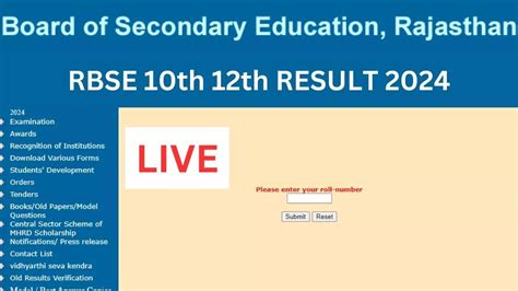 bser result name wise|Board of Secondary Education, Rajasthan .